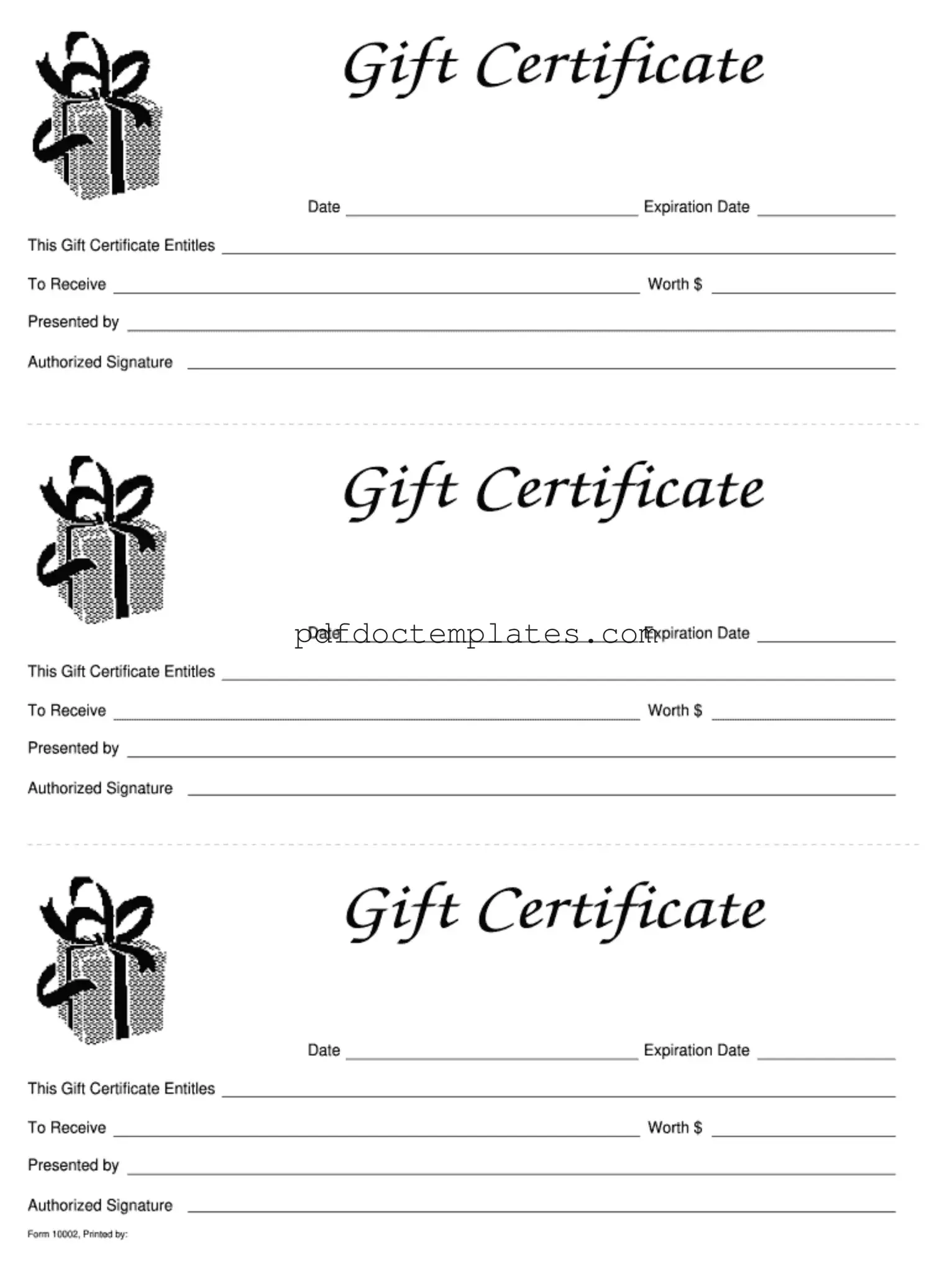 Download Gift Certificate Template