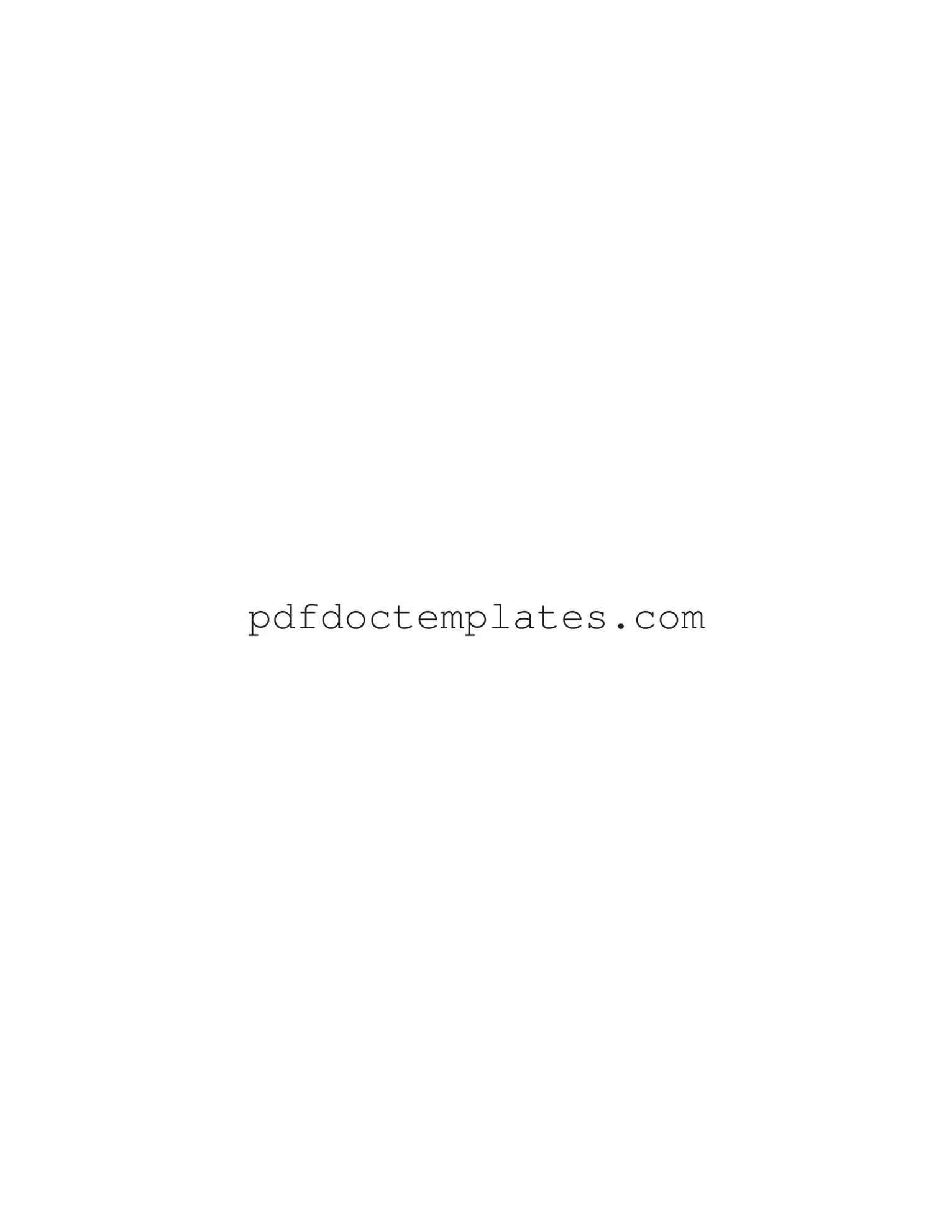 Printable Equipment Bill of Sale Template