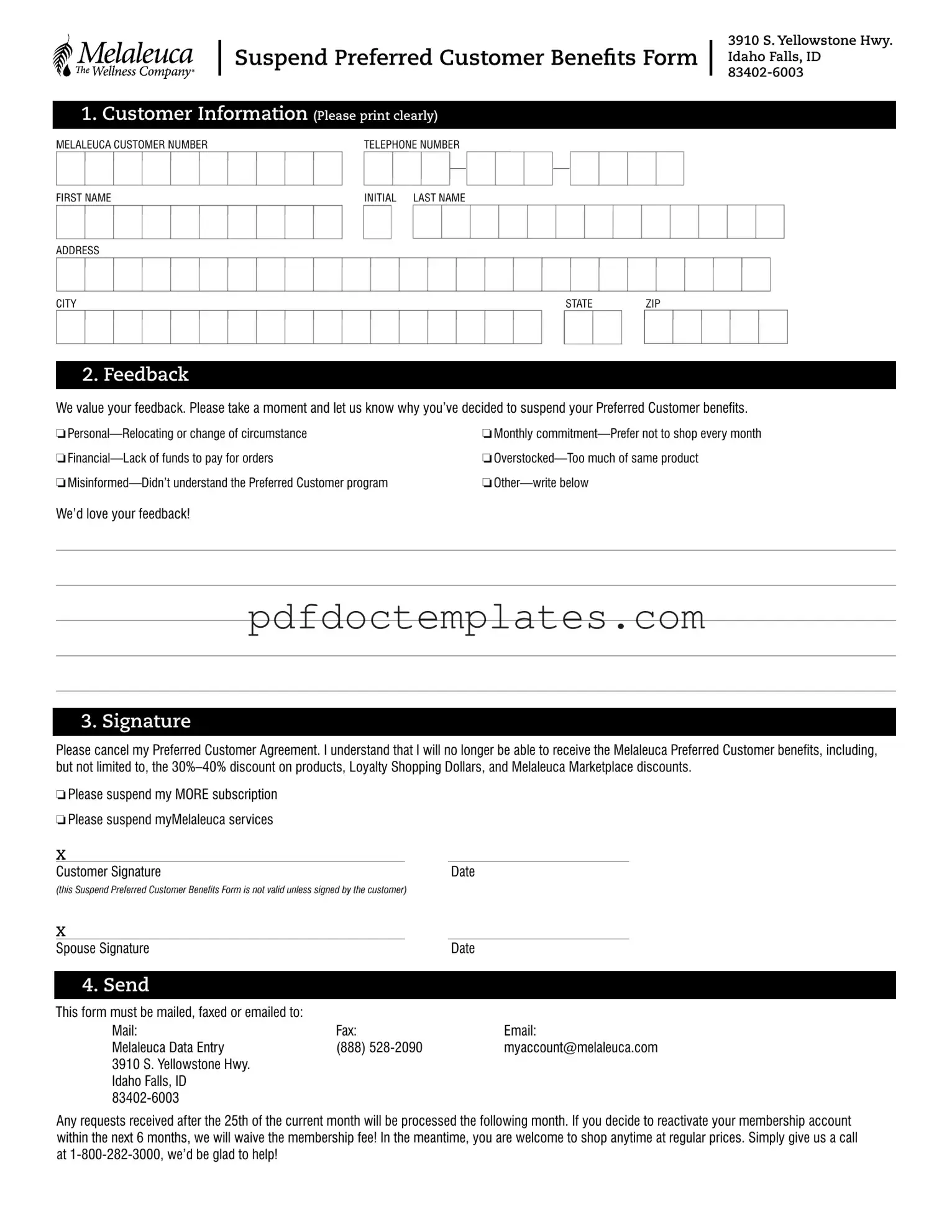 Download Melaleuca Cancellation Template