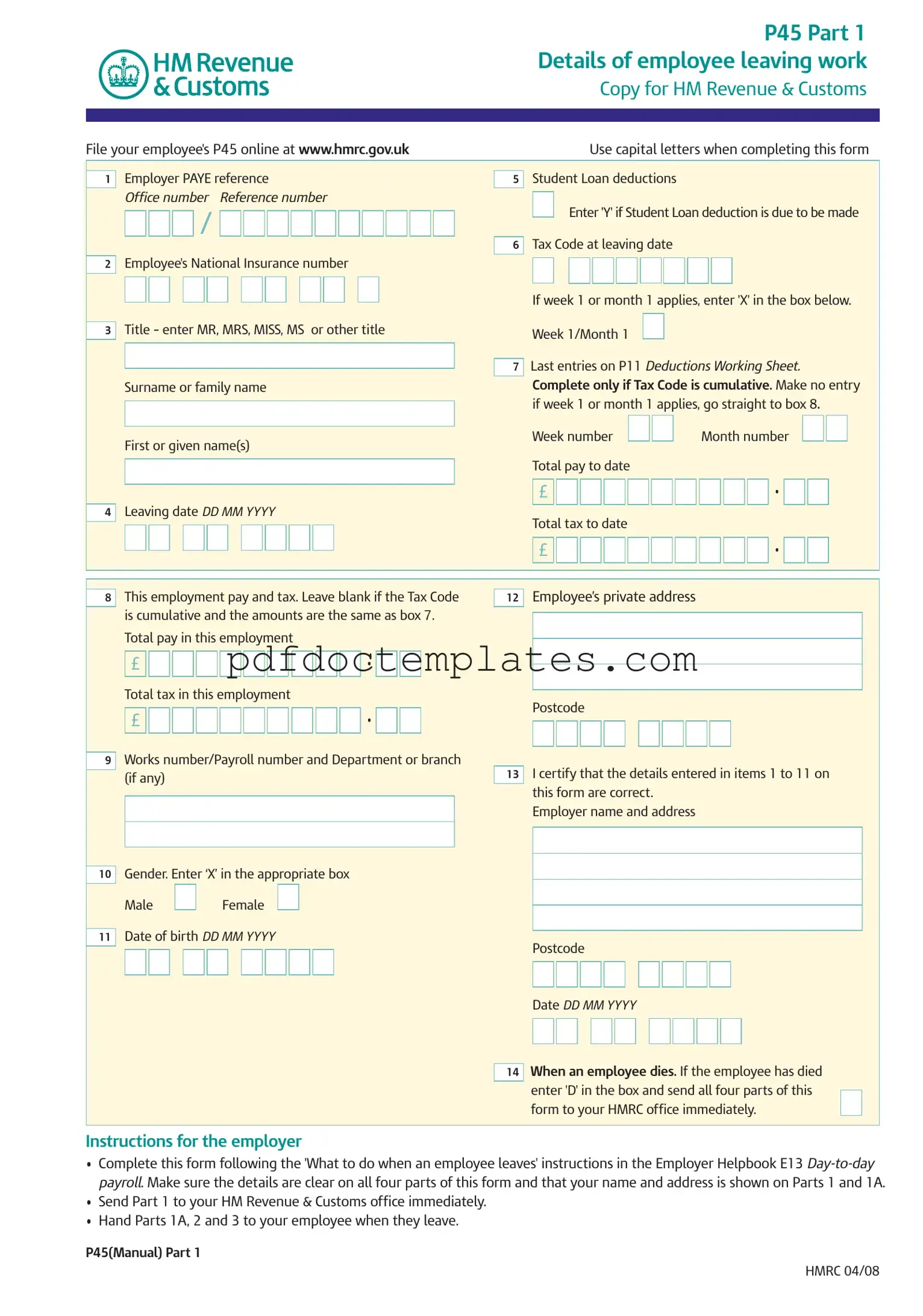 Download P 45 It Template