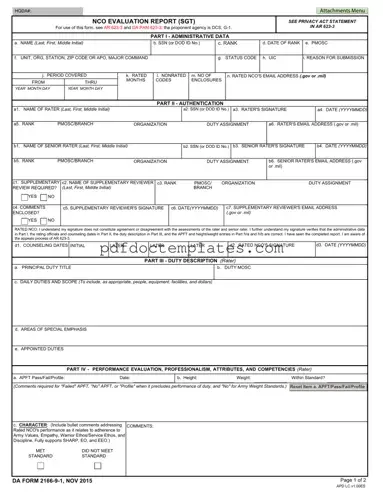 Download Da 2166 9 1 Template
