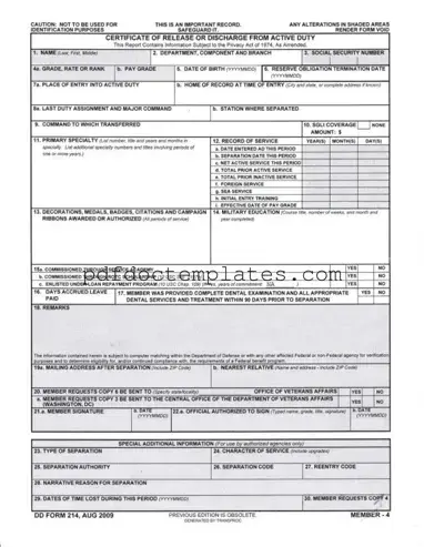 Download Dd 214 Template
