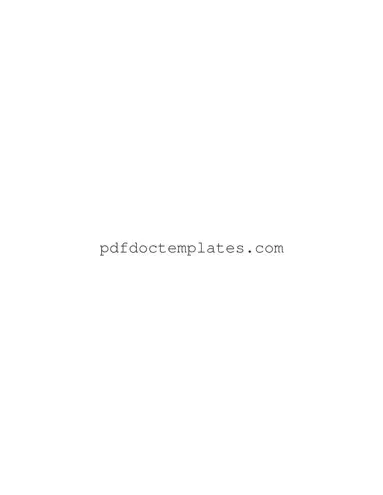 Printable Equipment Bill of Sale Template