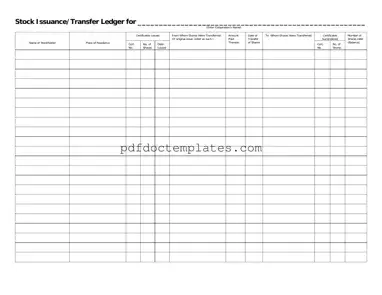 Download Stock Transfer Ledger Template