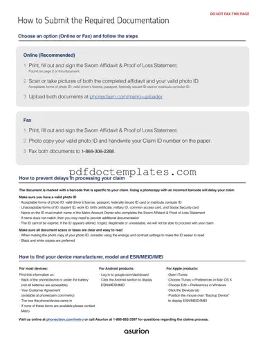 Download Asurion F-017-08 MEN Template