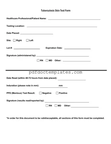 Download Tb Test Template