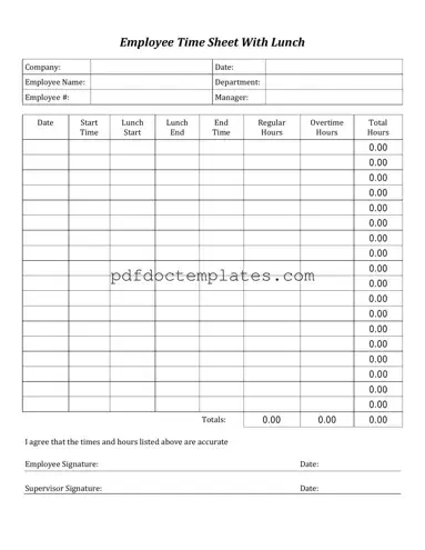 Download Time Card Template
