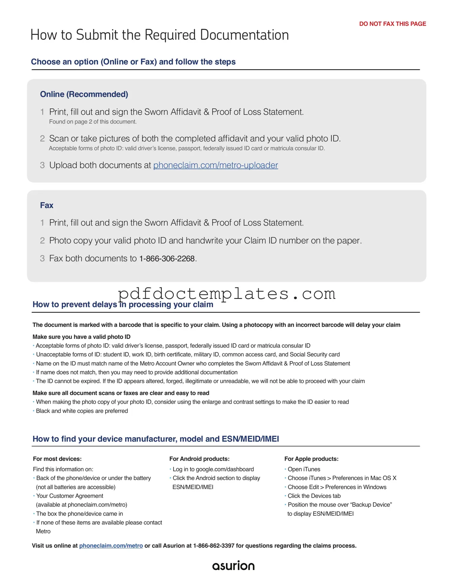 Download Asurion F-017-08 MEN Template