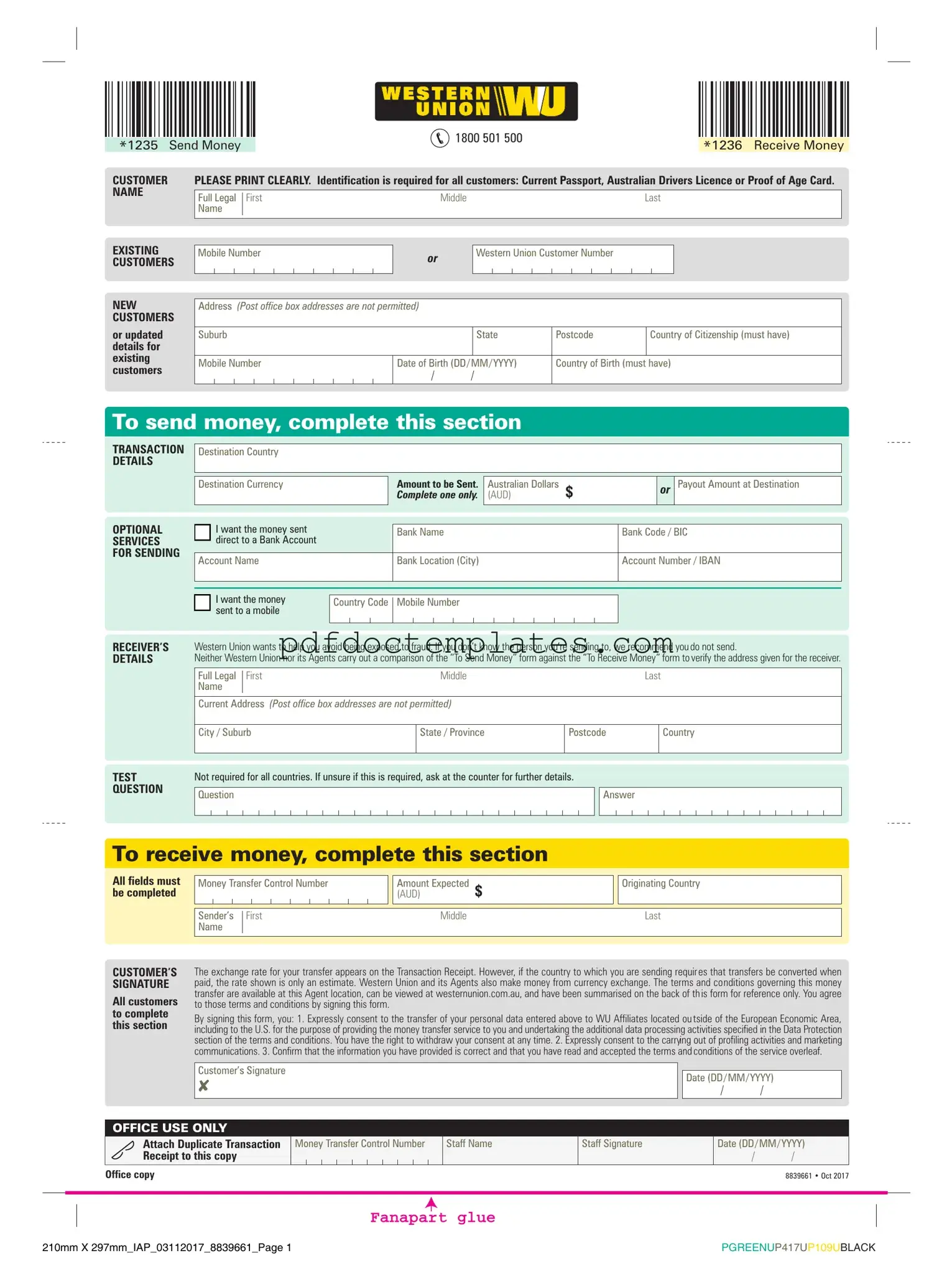 Download Western Union Template